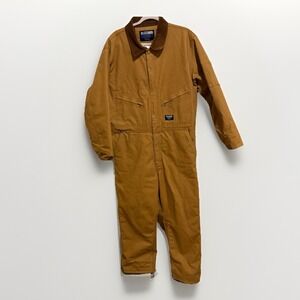 Vntg Walls Blizzard Pruf Insulated Coveralls Men Large Short Corduroy Workewear